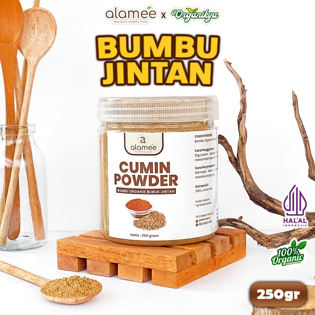 

Bumbu Dapur Jintan Bubuk Cumin Powder Jinten Ground Caraway Rempah Masak 250G organikya
