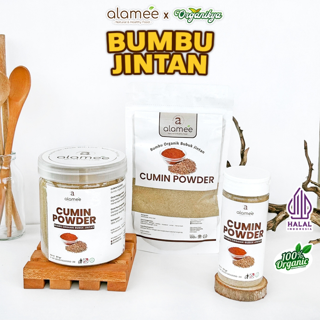 

ALAMEE Bumbu Dapur Jintan Bubuk Cumin Powder Bumbu Dapur Instan Jinten Ground Caraway organikya