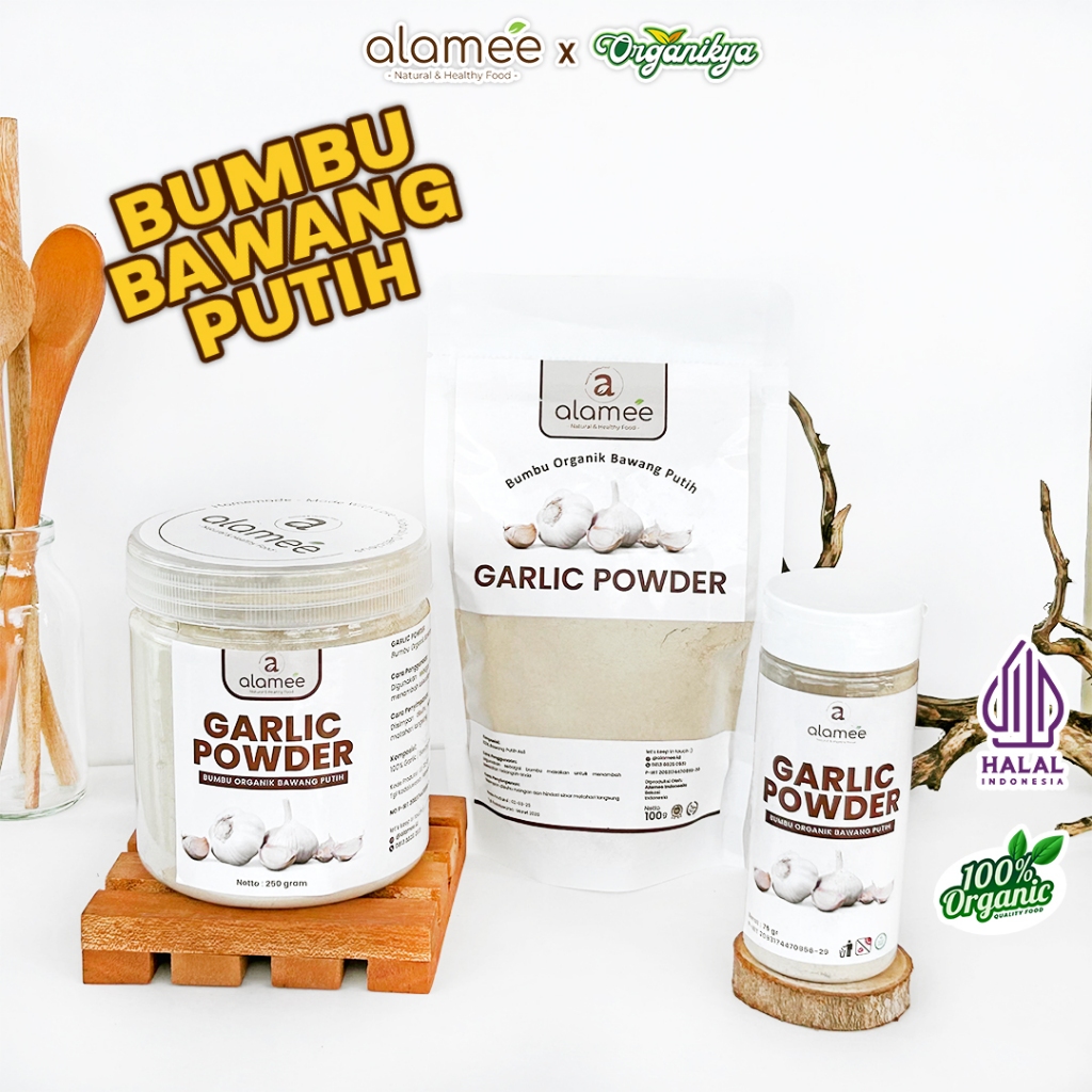 

Bawang Putih Bubuk Garlic Seasoning Powder Bumbu Masak Dapur Organik Rempah Rimpang organikya