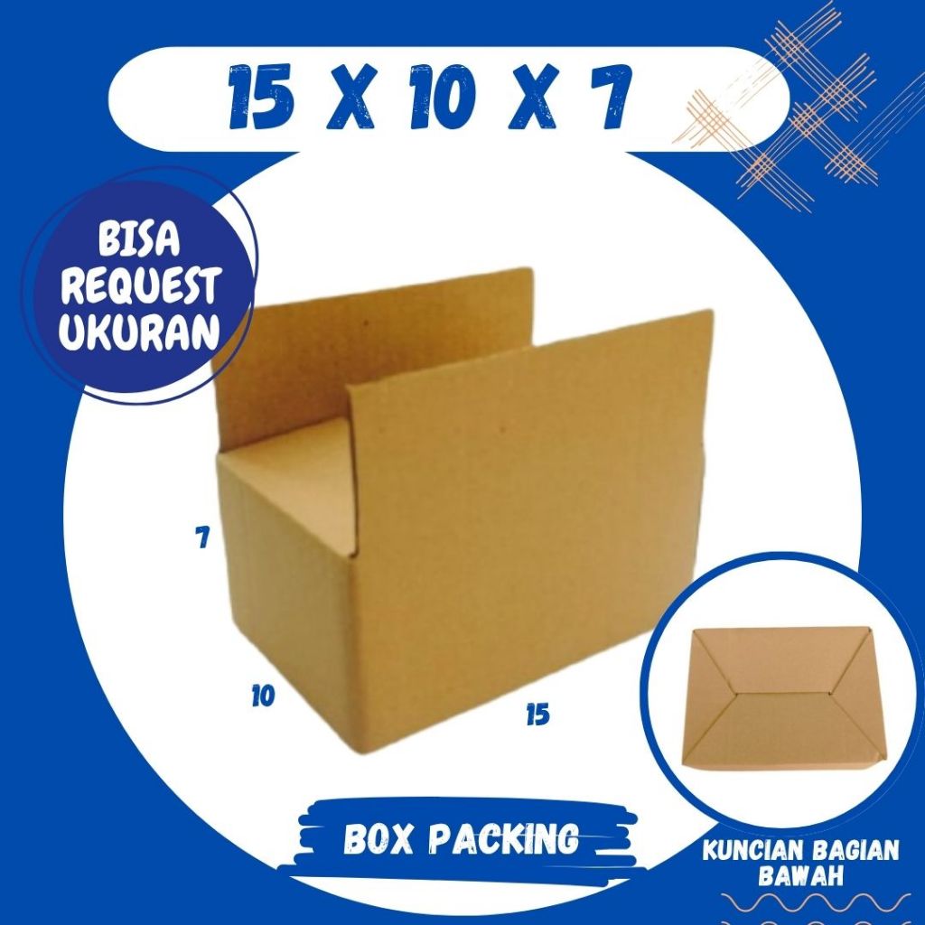 

Box 15x10x7 Kardus A0 Packing Karton Dus Kotak Kemasan Obat Mainan Olshop Jamu Malang Grosir