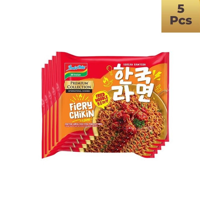 

[5 pcs] Indomie Mi Instan Goreng Fiery Chikin 94 g / Indomie Rasa Fiery Chikin