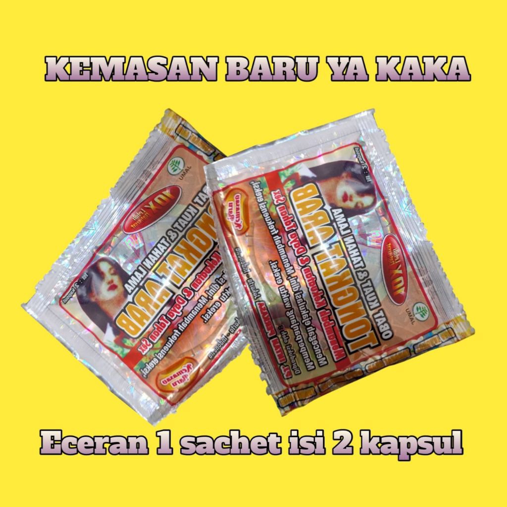 

jamu kapsul T. A. R. B ecran 1 sachet isi 2