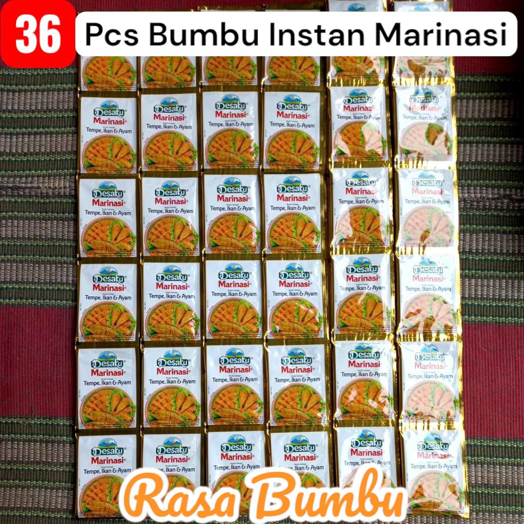 

Bumbu instan goreng 36 pcs desaku marinasi tempe ikan & ayam berat 12,5 gr