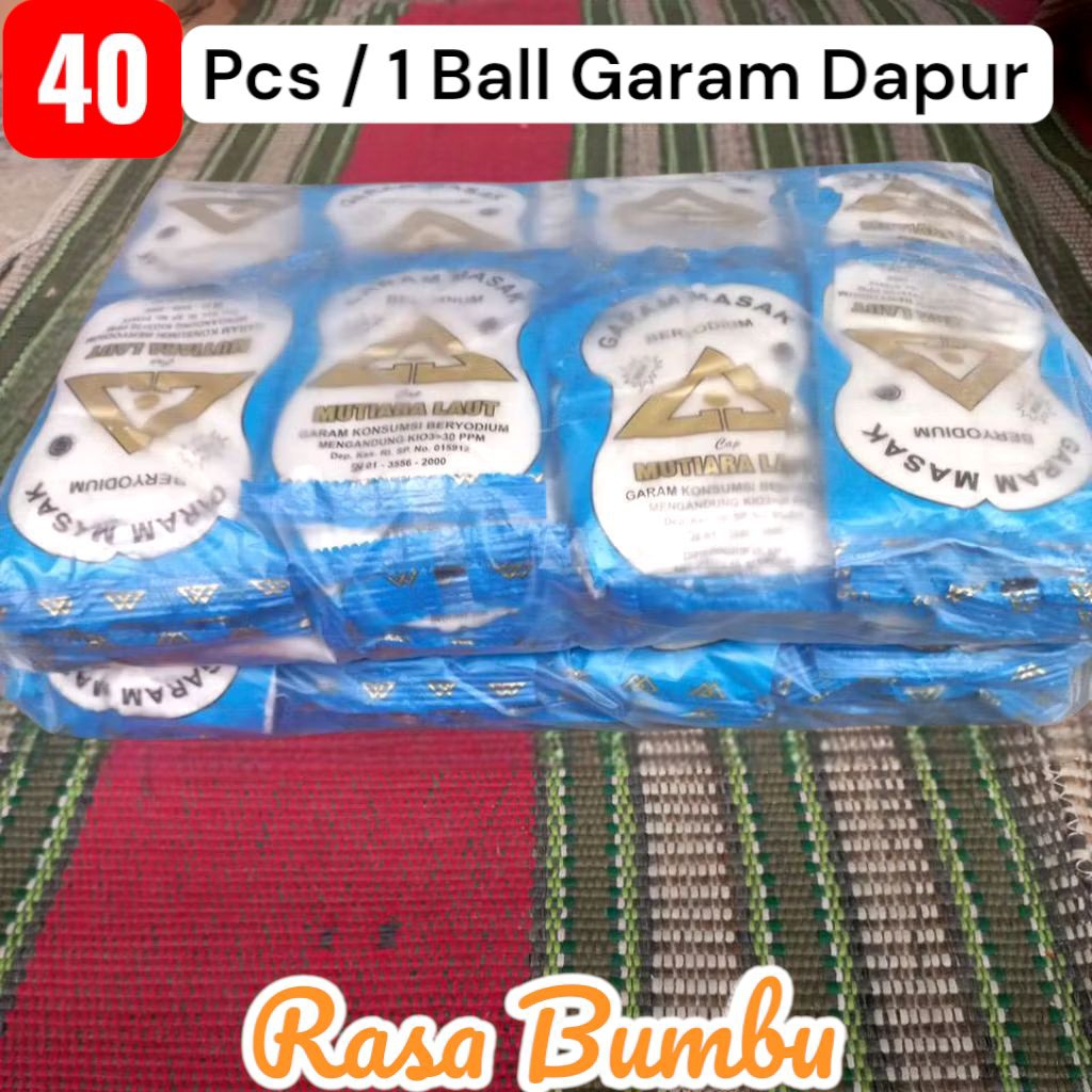

Garam 40 pcs segitiga mas beryodium cap mutiara mas
