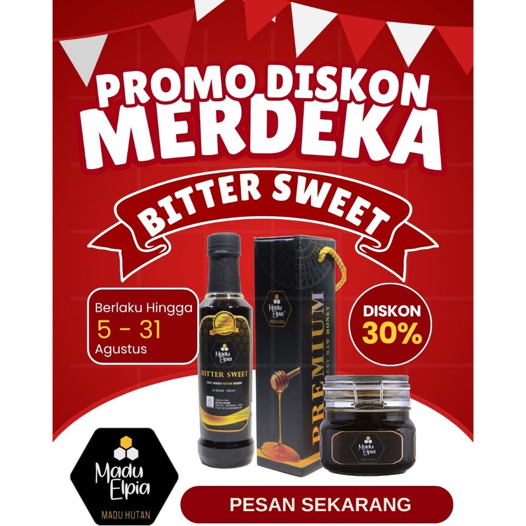 

Promo Merdeka - Madu Elpia Bitter Sweet - Madu Hitam - Pahit