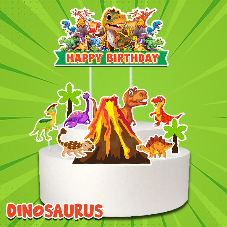 Cake topper DINOSAURUS/Topper kue dinosaurus/Hiasan kue DINOSAURUS XTRA