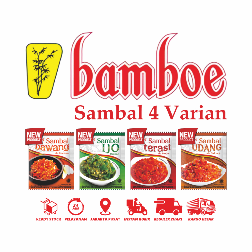 

Bumbu Bamboe Indonesia - Bamboe Sambal 4 Varian