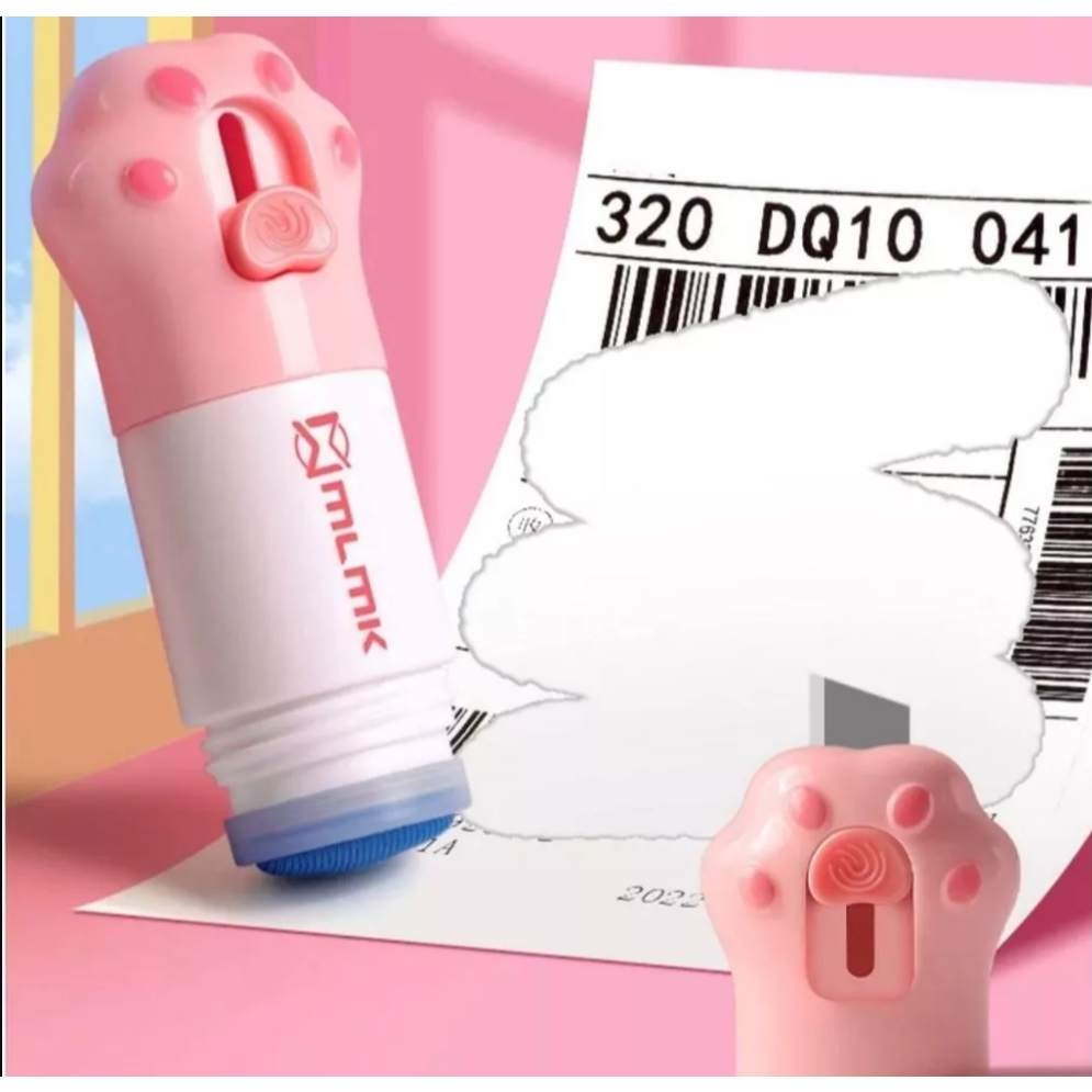 

MV Penghapus Data Alamat Lucu 2IN1 Kertas Resi Silet Pembuka Kerdus Paket Online