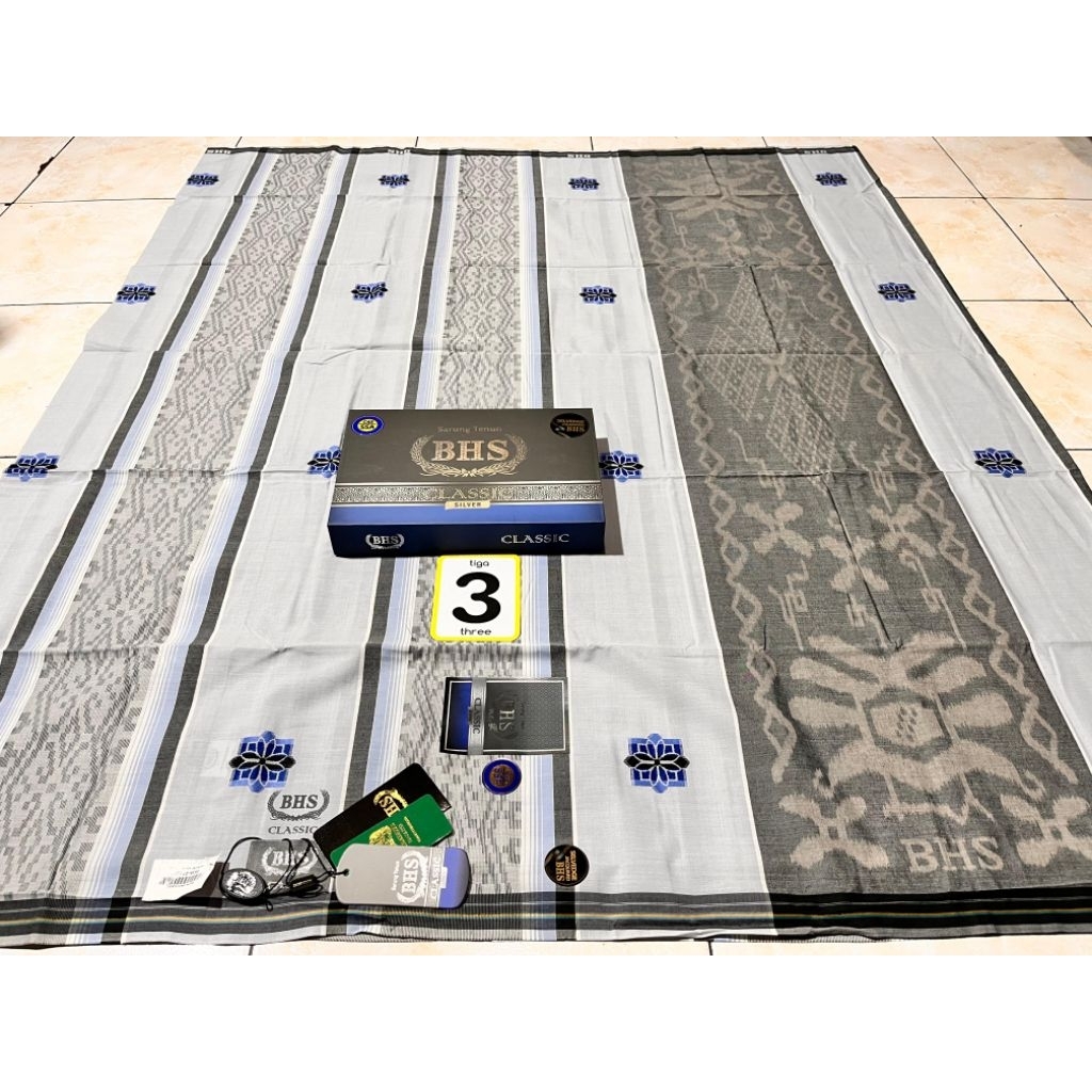 COD Sarung BHS CLASSIC SKT Songket Type SKT DAM,SSA,SSB &SSF Grade silver