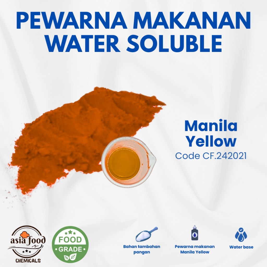 

Pewarna Makanan Kuning/ Manila Yellow / Pewarna Food Grade/ Food Coloring Powder