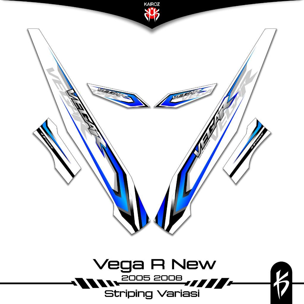 STRIPING VEGA R NEW SKU 112 STIKER STICKER YAMAHA VEGA R NEW 110 SIRIUS SPARK NANO 2005 2006 2008