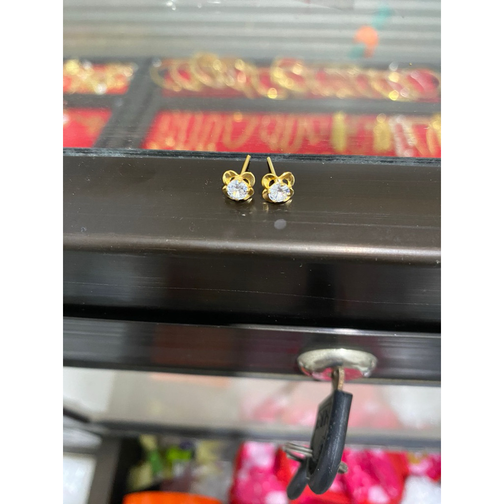 giwang perak lapis emas