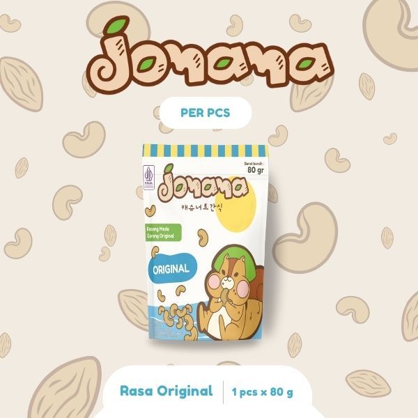 

Jomama - Kacang Mede Goreng Rasa Original 80gr Snack Cemilan Jajanan Kacang