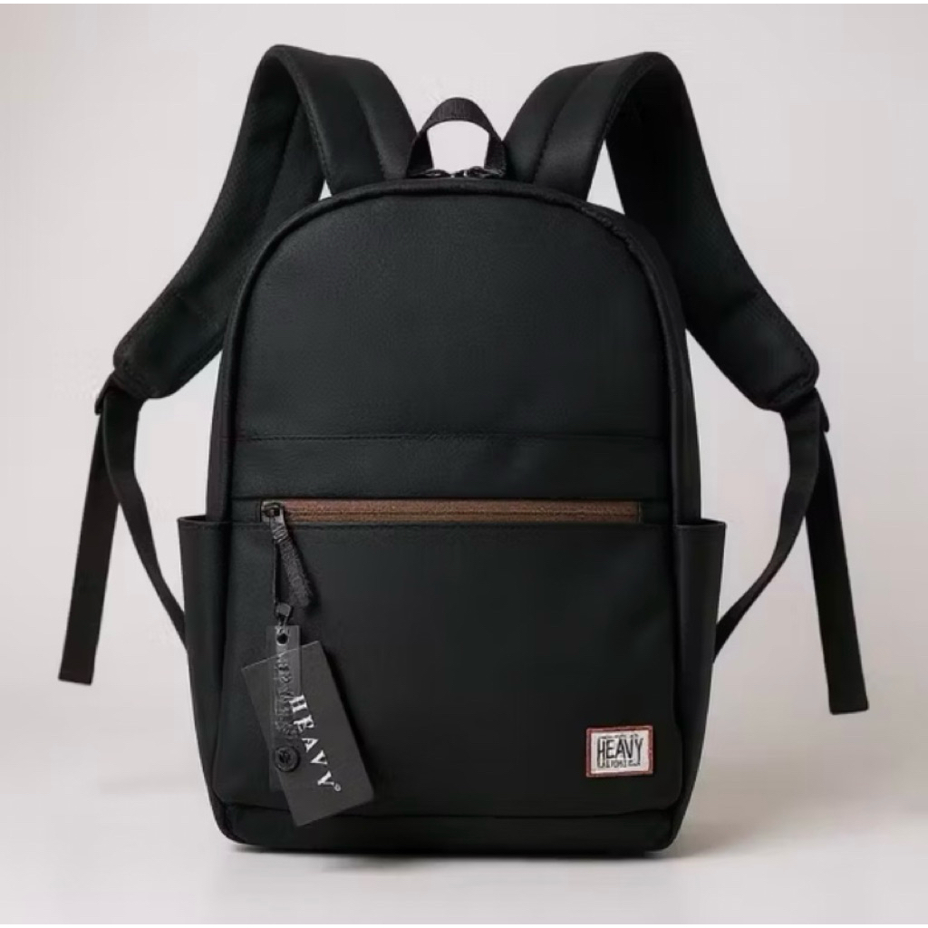 Heavy Bag Backpack Pria Hitam Tas Ransel Sekolah / Tas Gendong Punggung / Tas Sekolah Hitam