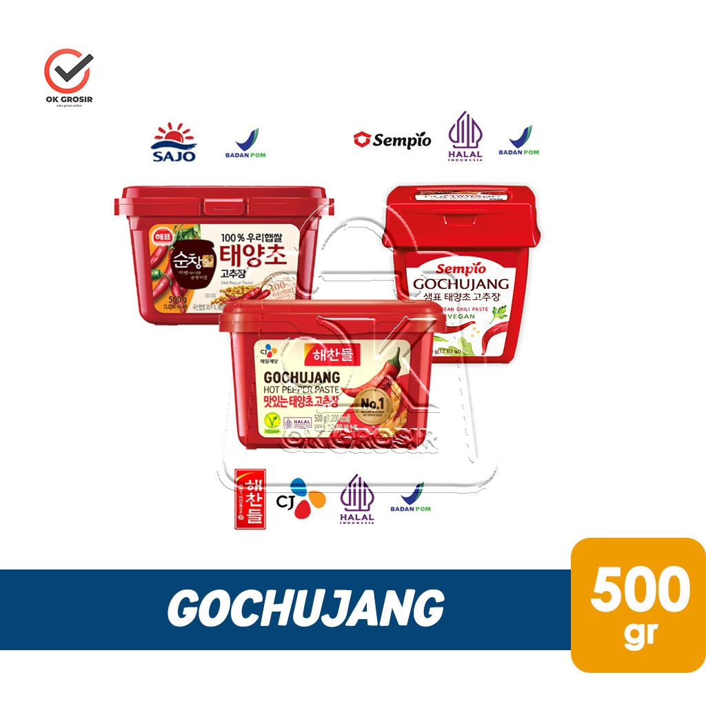 

Sajo Gochujang Hot Pepper Paste / CJ Haechandle / Sempio Pasta Cabe Korea Halal (500gr)