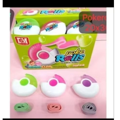 

Permen Karet POKE ROLLS isi 30 Pcs