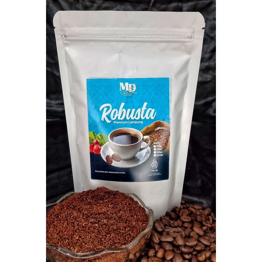 

MD coffee robusta premium lampung 250gr