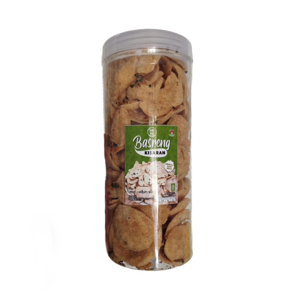 

Basreng Ayam Original Daun Jeruk Bentuk Koin Renyah Tidak Keras Basreng Premium 275 gr Jar 1300 ml