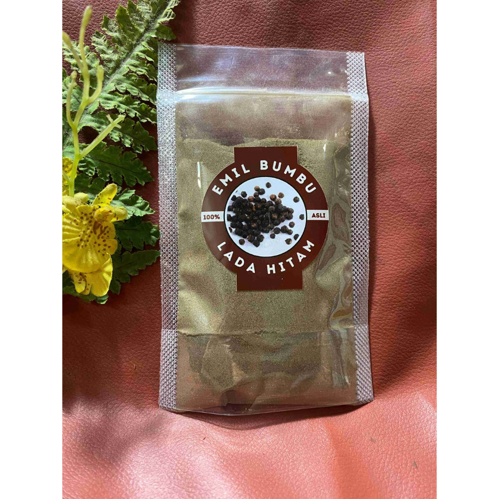 

Bumbu dapur serbuk Lada hitam berat 50 gram - 100% original