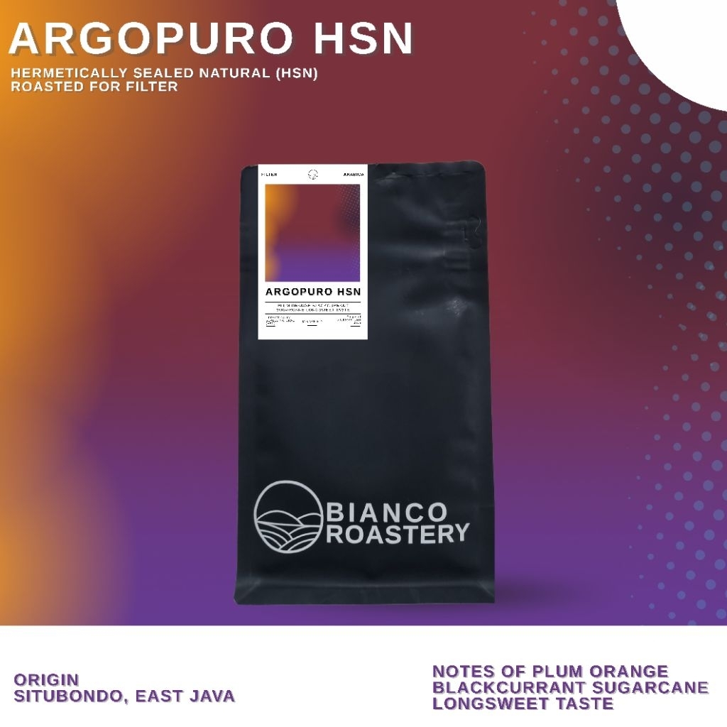 

Kopi Arabika Argopuro Hermetically Sealed Natural (HSN), Specialty Filter Coffee