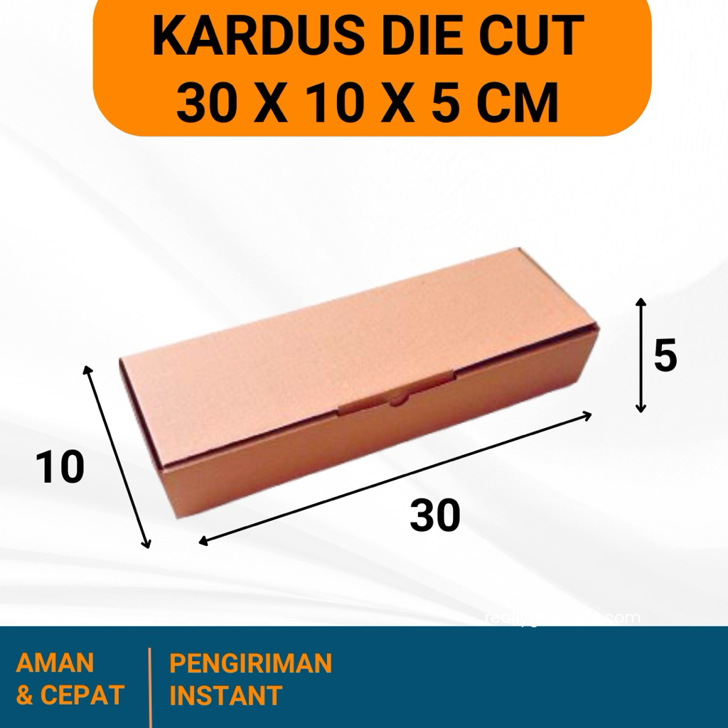 

KARDUS 30x10x5 cm / BOX KARTON CORUGATED DIE CUT E-FLUTE