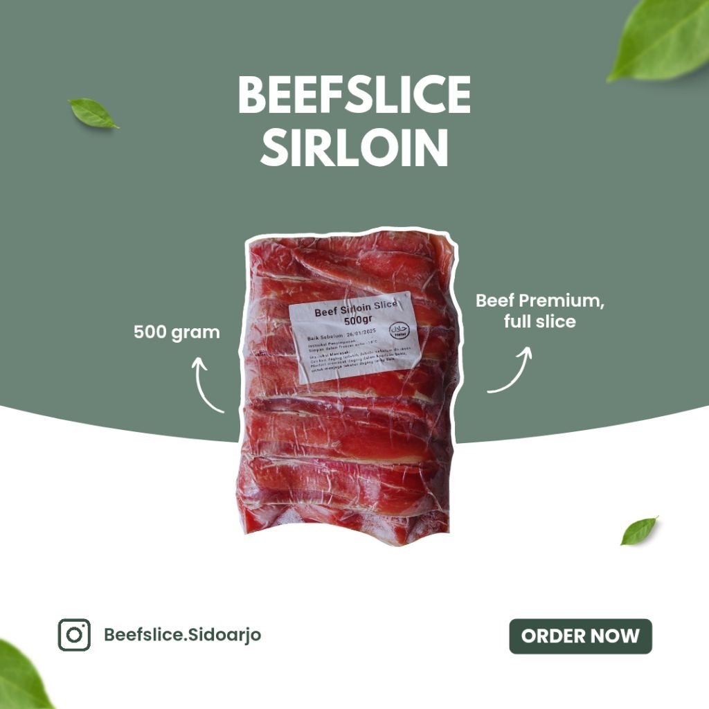 

READY Beef Slice Non Fat Sirloin 500 gram