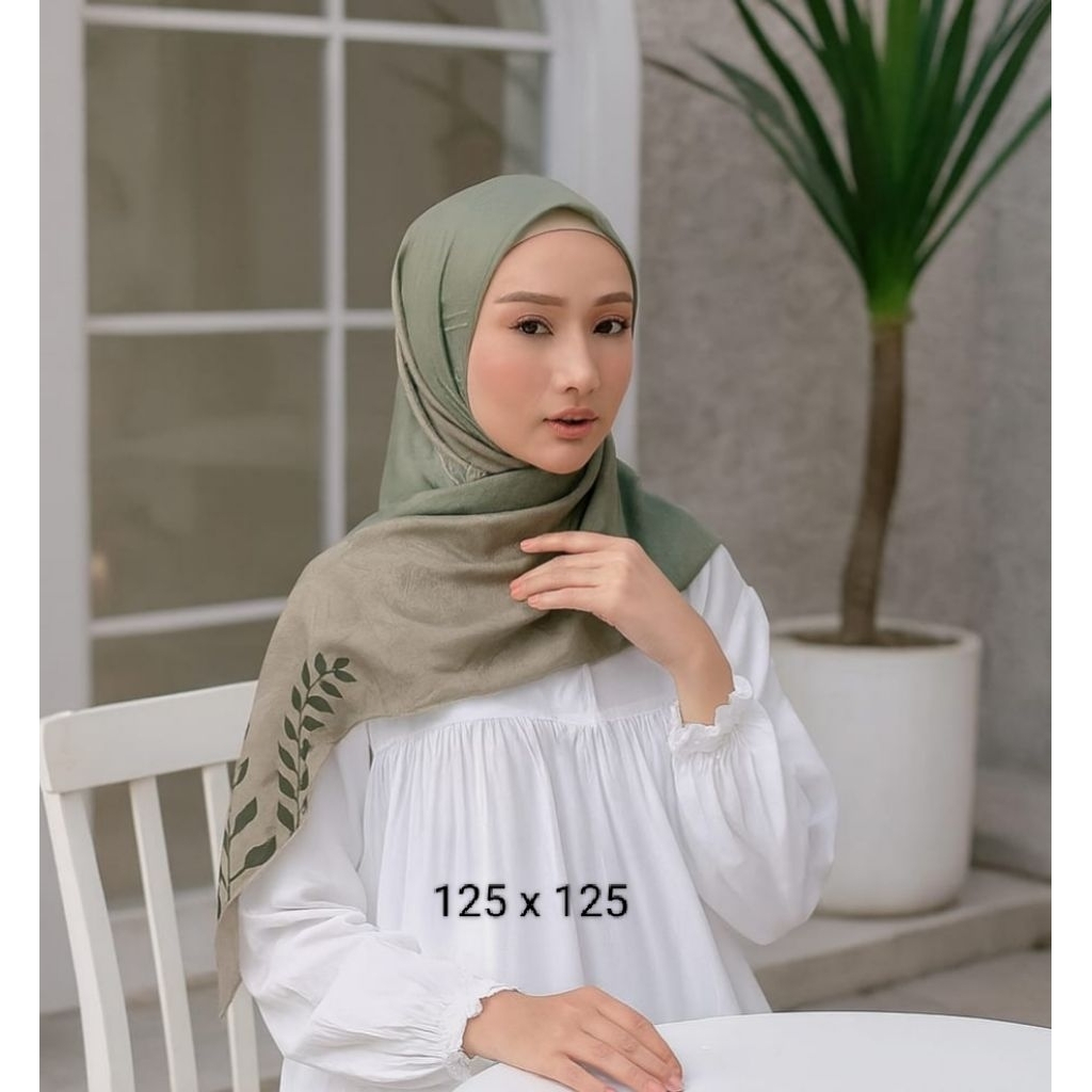 PROMO / SYARI LOISAA SAGE / JILBAB VOAL MOTIF / GROSIR HIJAB / HIJAB SEGI EMPAT / VOAL MOTIF / DEENA