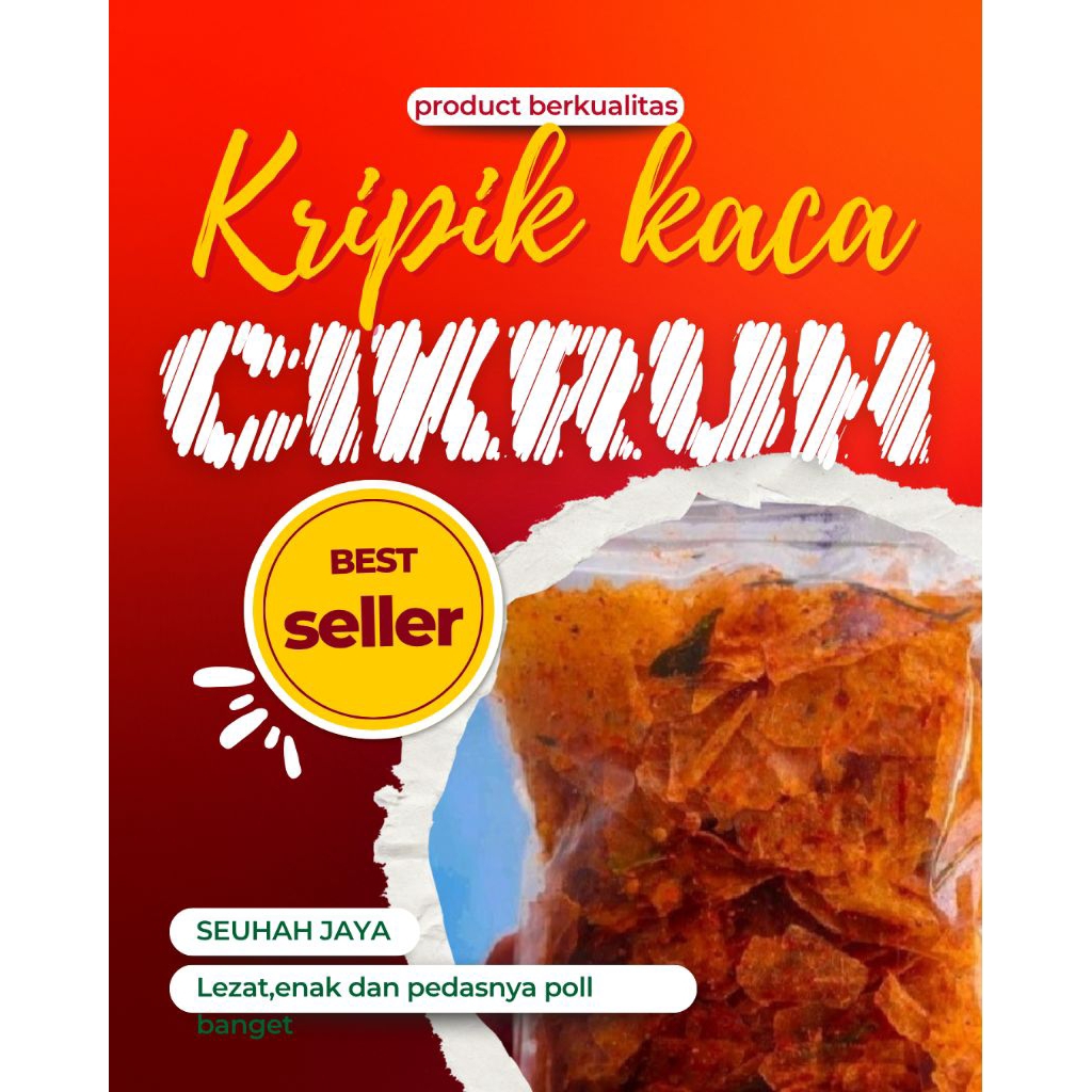 

kripik kaca 500grm, kripik beling, kripik viral