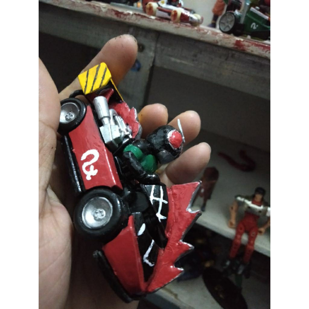 action figure Kamen Rider Rx and Ridoron custom repaint vintage