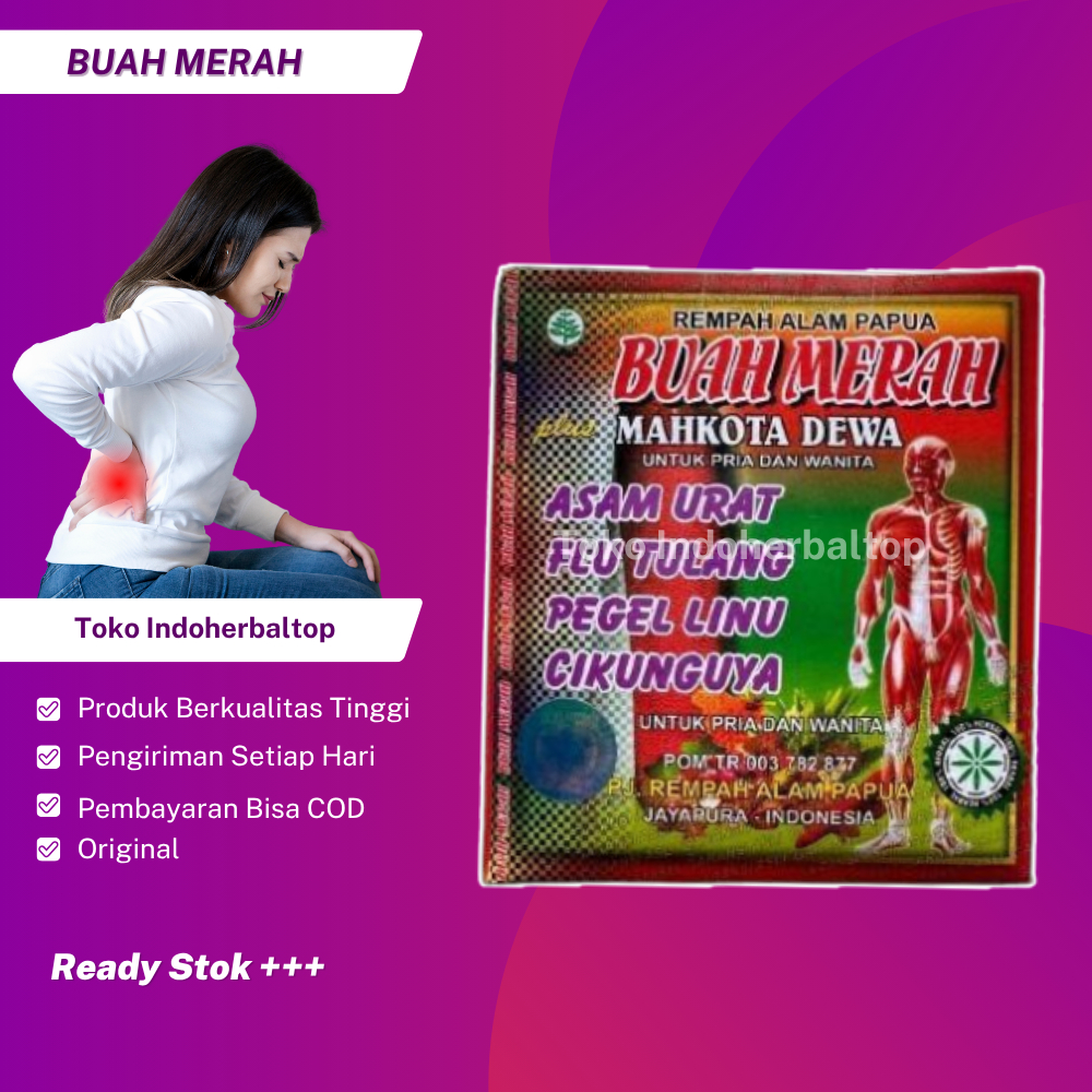 

Buah Merah Mahkota Dewa Ramuan Tradisional Original 100%