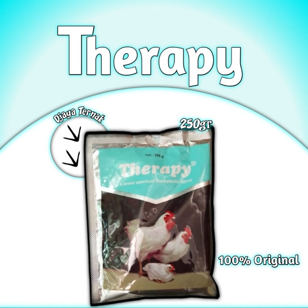 THERAPY 250 GRAM MEDION - Obat pencernaan Therapy Ayam - Obat Ayam Antibiotik Ayam Obat Crd Koksi Co