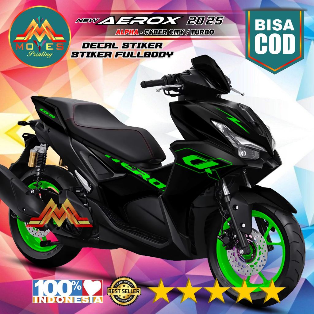 Decal sticker full body Yamaha Aerox Alpha turbo 2025 cyber city