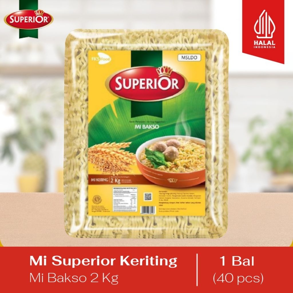 

Mi Superior Keriting - Mi Bakso - 1 Bal - 40 Keping