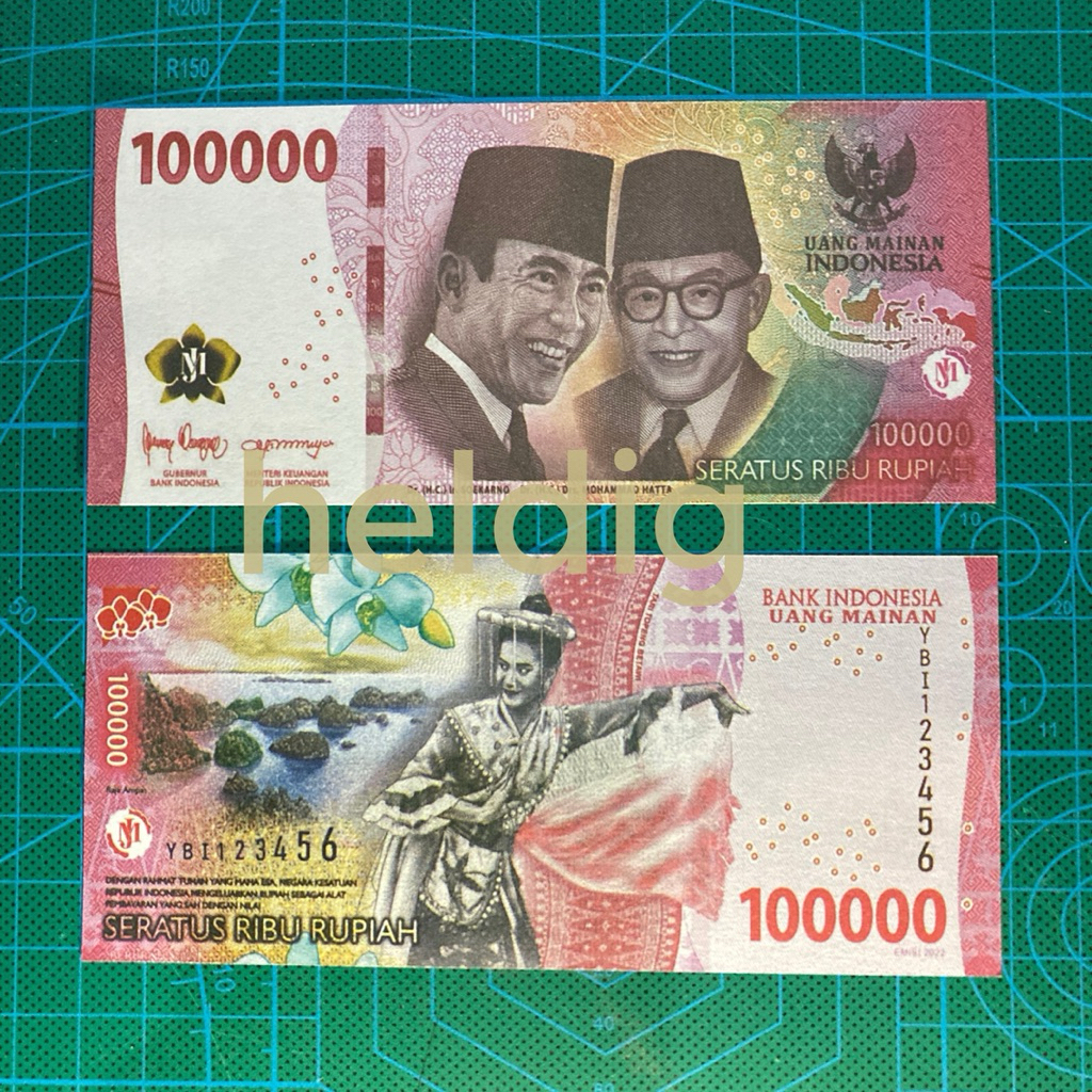 10 LEMBAR REPLIKA MAINAN UANG DUIT KERTAS MONOPOLI ISIAN BUKET ALAT PERAGA ANAK-ANAK