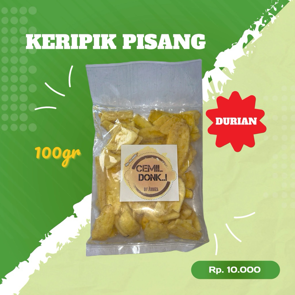

Keripik Pisang Kepok Aneka Rasa DURIAN 100gr