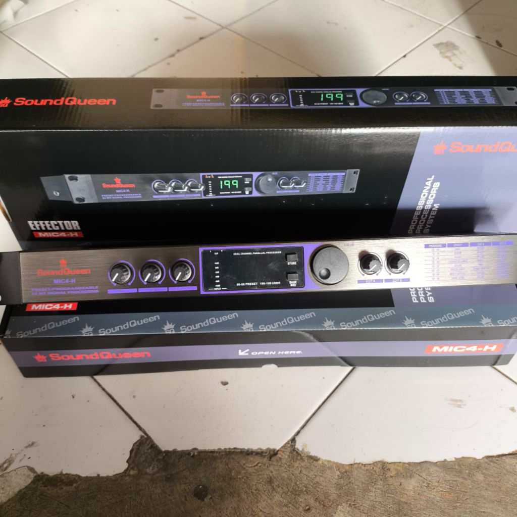 SOUNDQUEEN EFFECTOR MIC4-H EFEK VOKAL