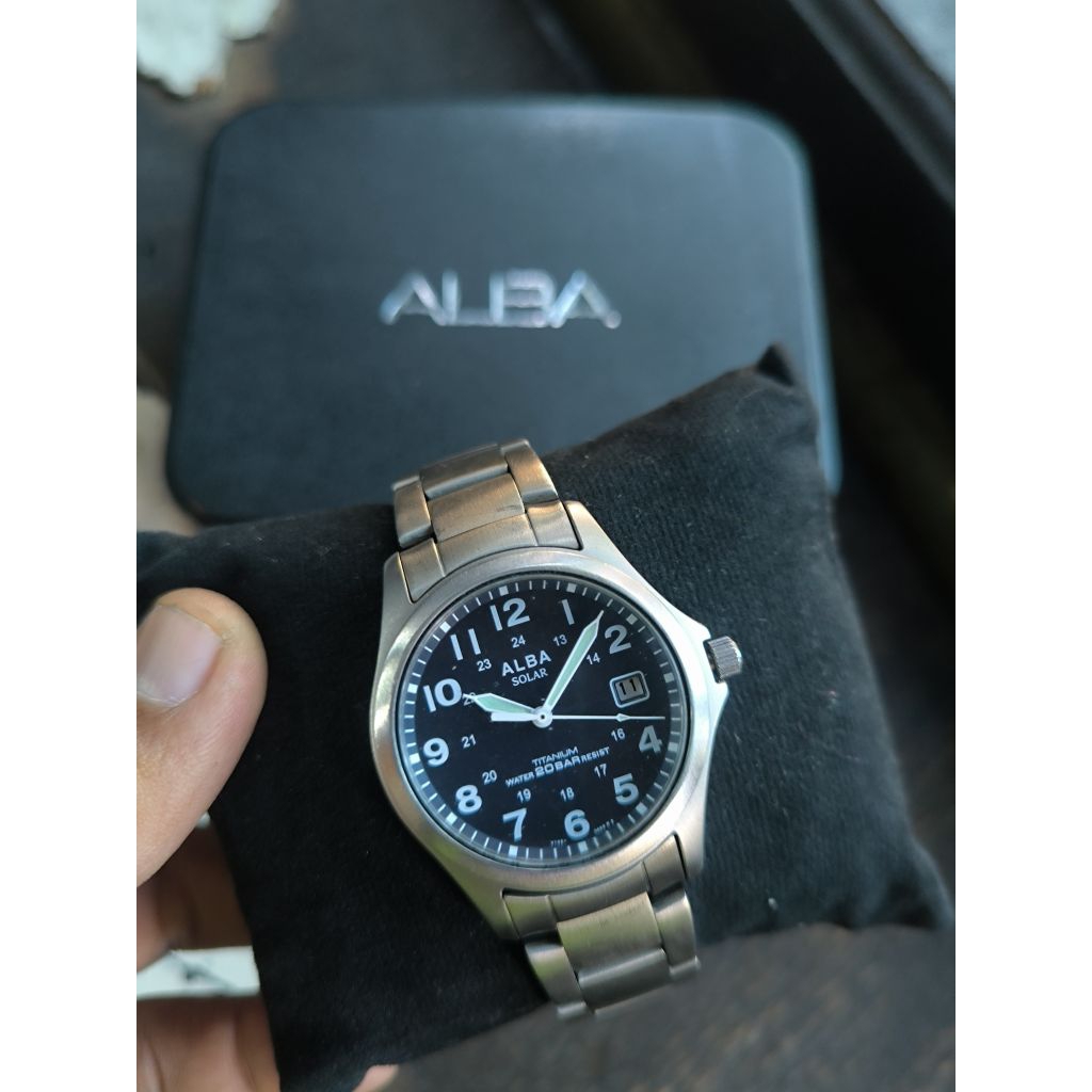 Seiko Alba JDM Titanium Solar Military (Ultra Rare)