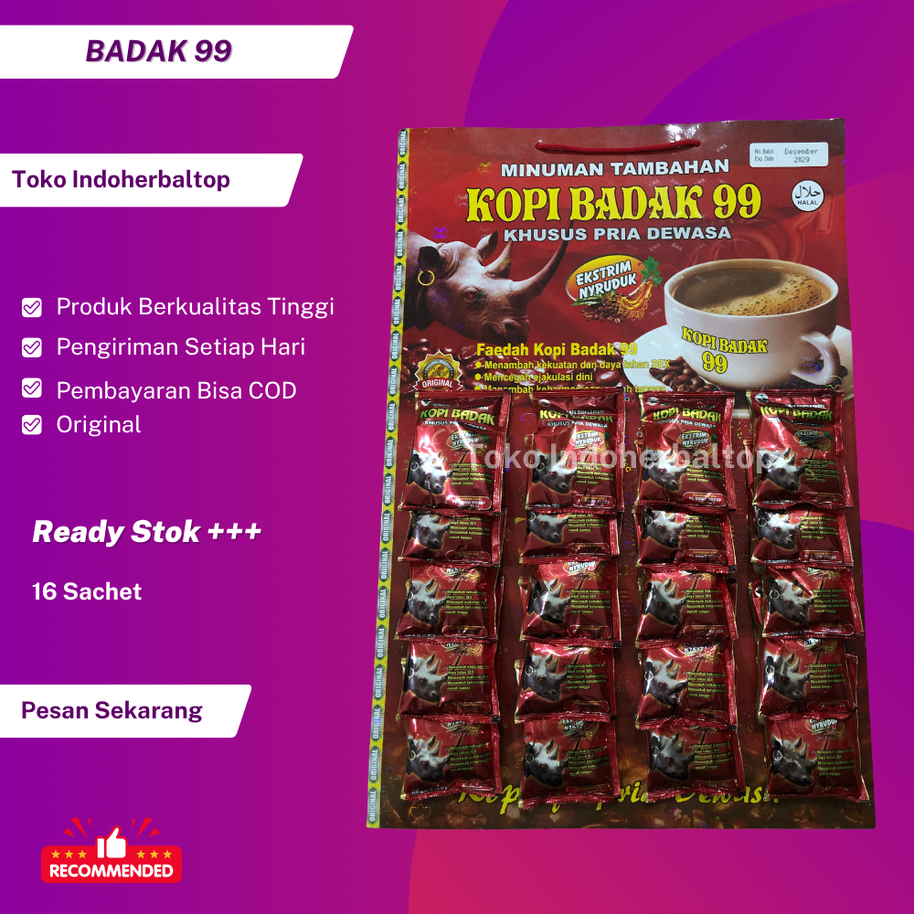 Badak 99 Papan Kopi Original 20 Sachet