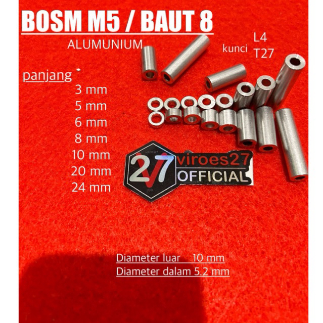 BOSH M5 / BAUT 8 ALUMUNIUM