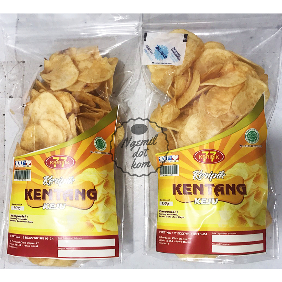 

KERIPIK KENTANG KEJU / POTATO CHIPS CHEESE / KRIPIK KENTANG RASA KEJU