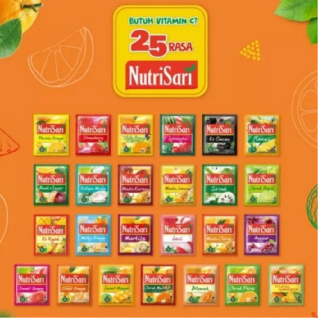 

NUTRISARI Minuman Instan Segar - Sachet isi 10 pcs - Nutrisari