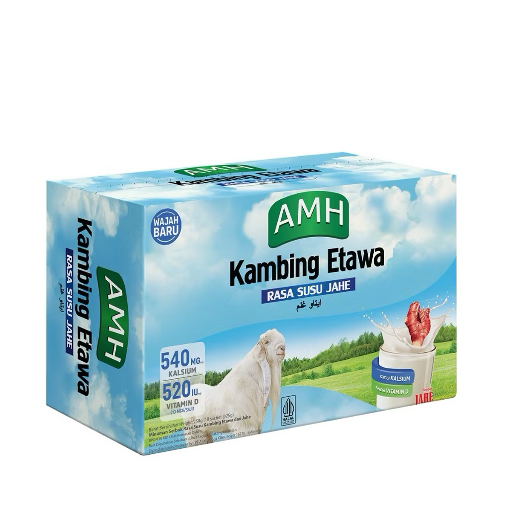 

RatuAMH Susu Kambing Etawa Jahe 1 Box Isi 10 Sachet