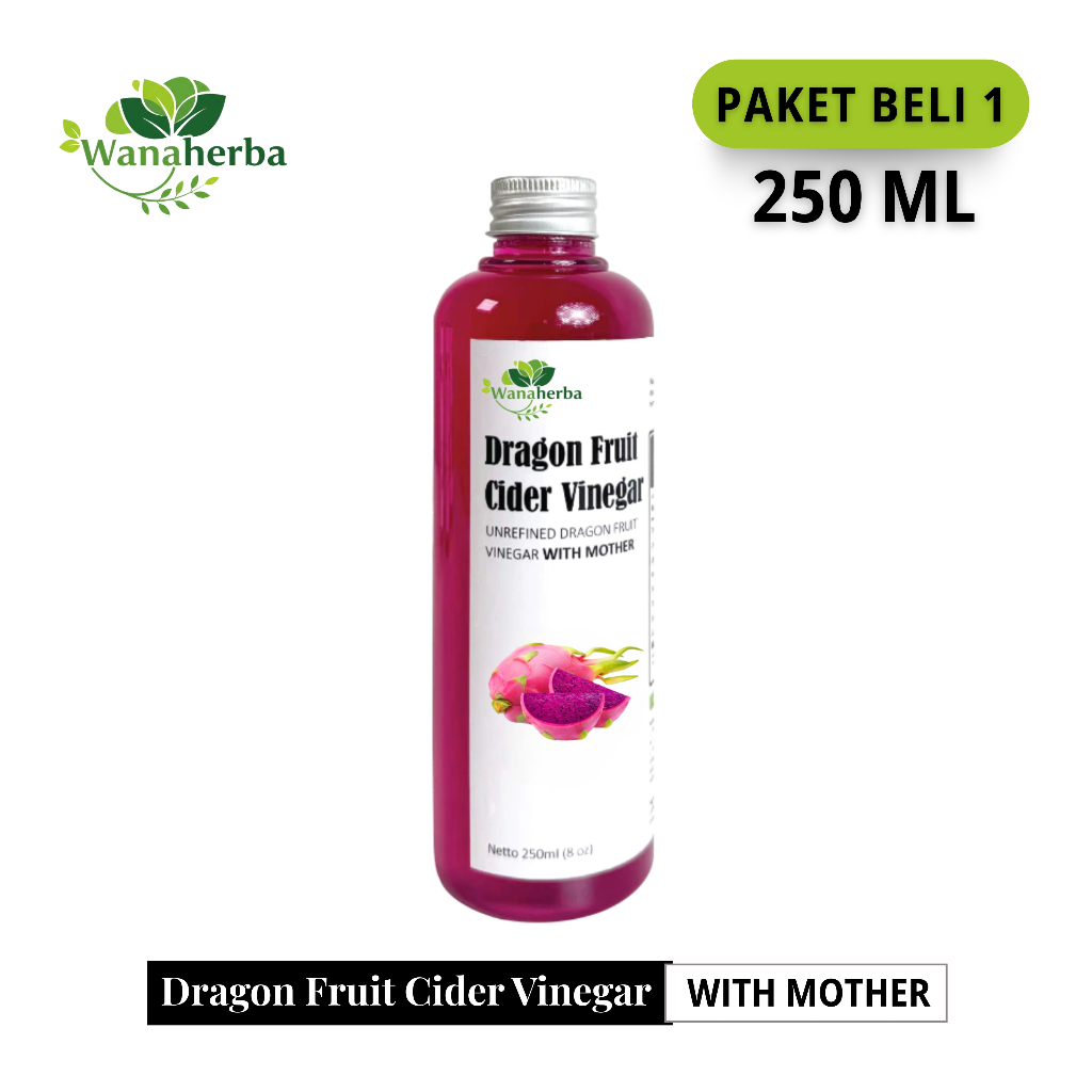 

Wanaherba Cuka Buah Naga With Mother 250 ML