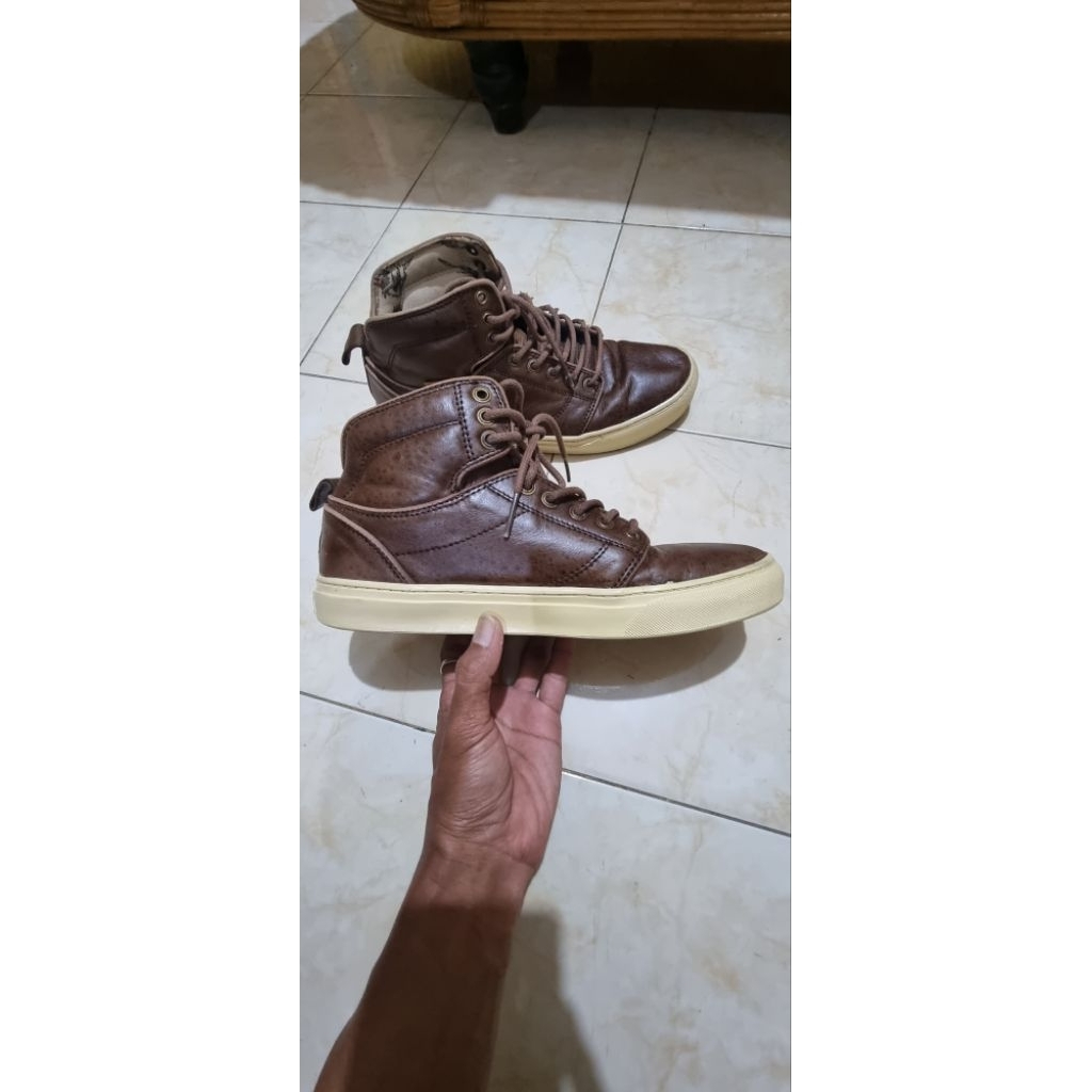 Sepatu Vans Sk8 Original Leather Autentik Second Casual Shoes Sneakers Pria Kasual