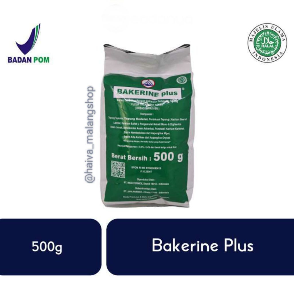 

Pelembut Roti - Bakerin Plus - Bread Improver 500gr
