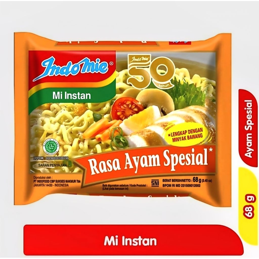

INDOMIE MI INSTAN AYAM SPECIAL 68gr