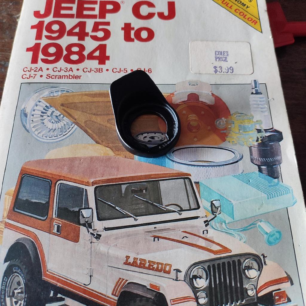 jeep CJ7 CJ8 lidah tarikan laci / glove box pull model OEM