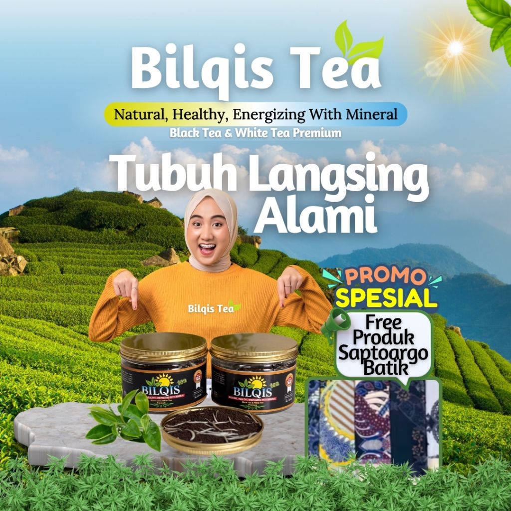 

Teh Hitam BILQIS TEA - Teh Hitam dan Teh Putih Premium, Kurangi Lemak Tubuh