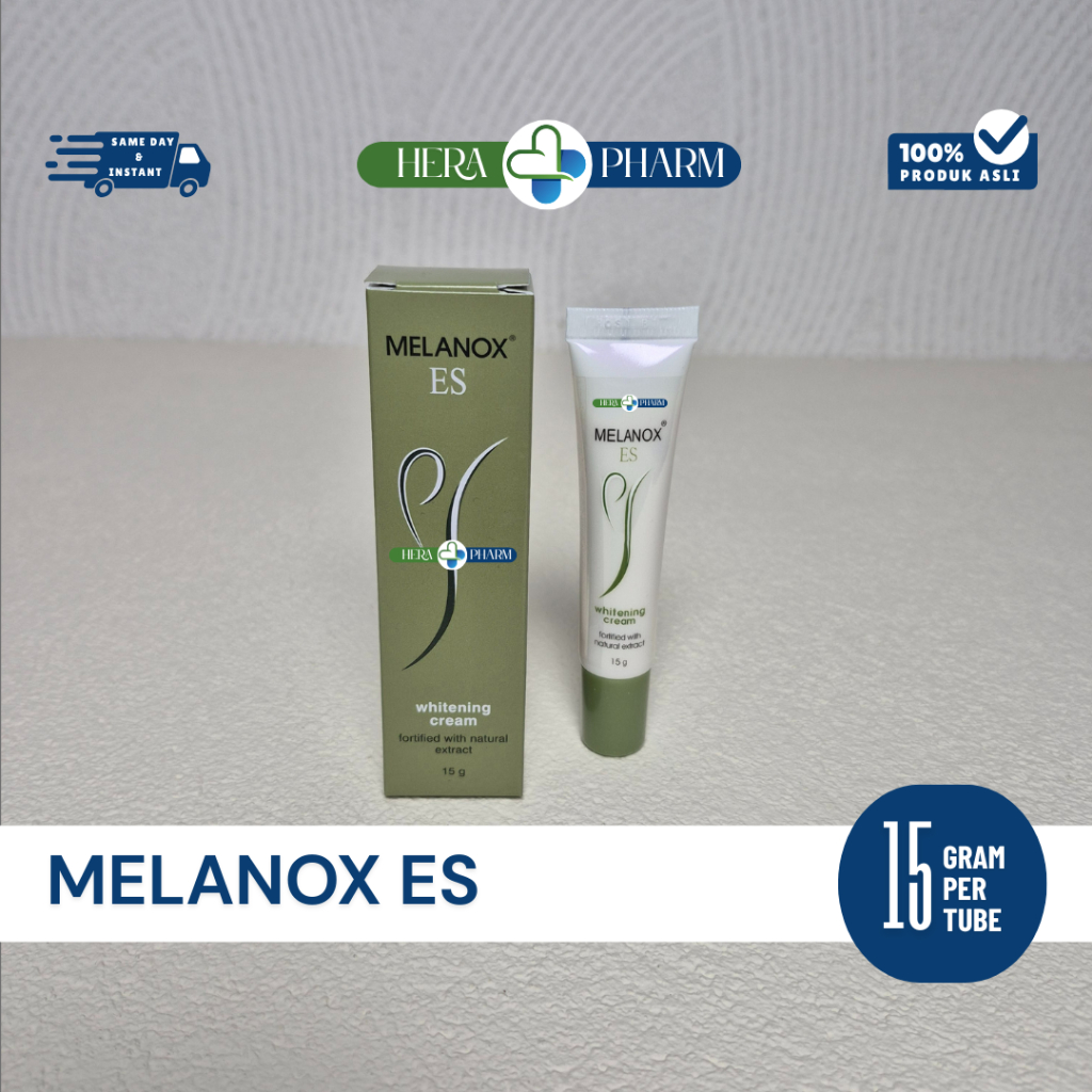 MELANOX ES Cream | isi Bersih 15gr/tube | Menjaga Kelembapan Kulit dan Menyamarkan Flek Hitam