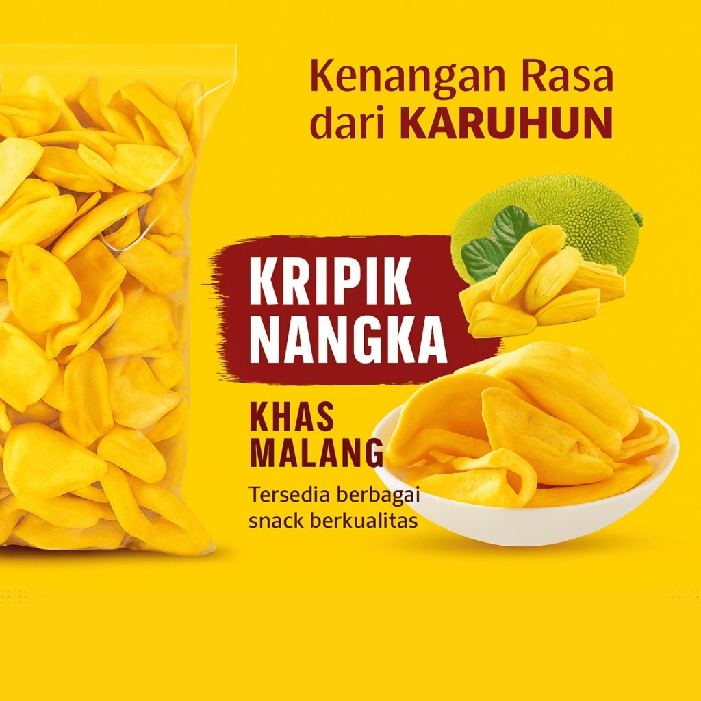 

Kemasan 100gr Kripik nangka snack Cemilan Karuhun